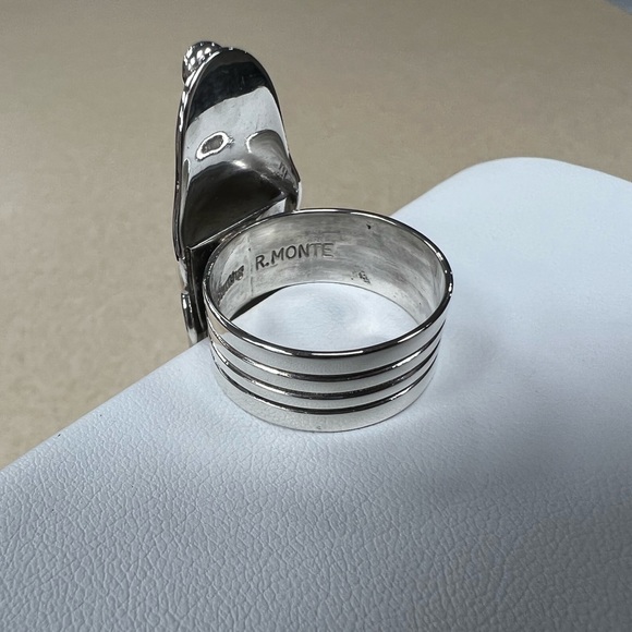 💎Host Pick💎 R. Monte Navajo Turquoise & Sterling Silver Ring - Picture 8 of 10